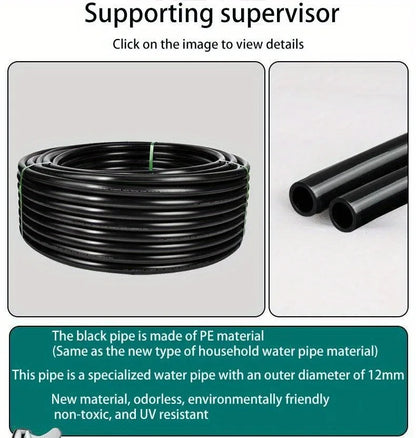 5-20M Automatic Garden Irrigation Kit – Universal Rotating Copper Nozzle Sprinkler for Balcony & Lawn Watering