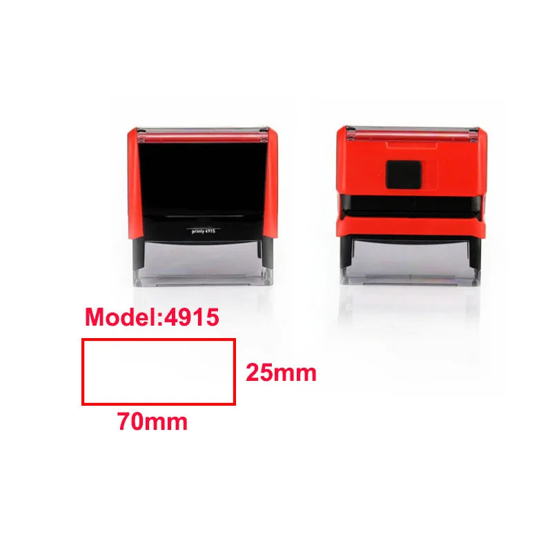 Custom Self-Inking Rectangular Stamp – Personalized 1-4 Line Office St ...