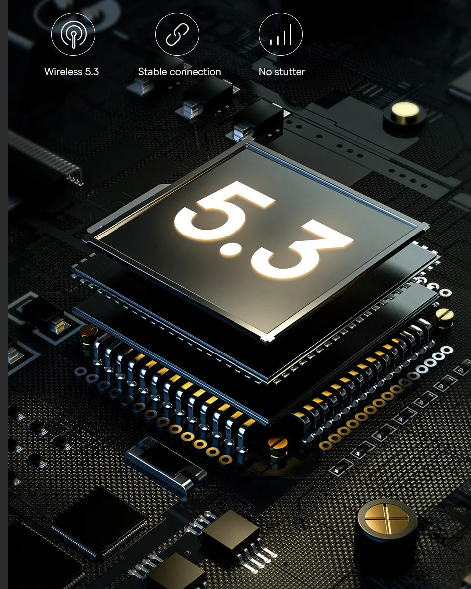 Baseus D02 Pro Wireless Headphones - Bluetooth 5.3, Foldable Sport Headset, Over-Ear Gaming Bluetooth Earbuds