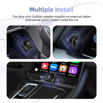 Wireless CarPlay & Android Auto Adapter – USB Mini Dongle Plug & Play for VW, Toyota, Nissan, Honda, Ford, Benz