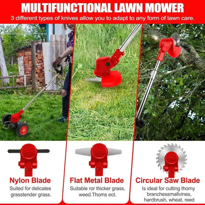 21V 4.0Ah Cordless Lawn Mower — Battery Powered Trimmer, Brush Cutter & Lawn Care Tool