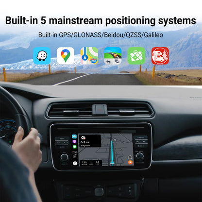 OTTOCAST P3 Android AI Box – Wireless CarPlay & Android Auto with HDMI Output, Built-in GPS, YouTube & Netflix for Car