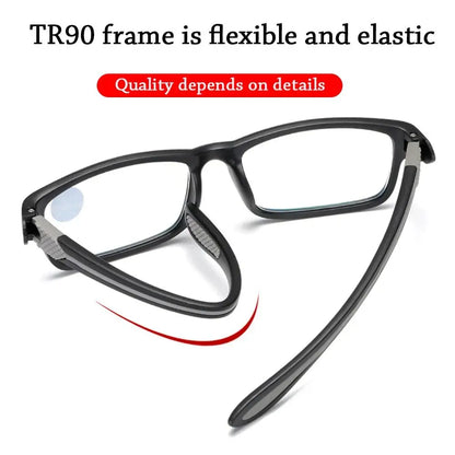 Sports Reading Glasses - Anti-Blue Light TR90 Frame Eyewear for Men & Women (+100 to +400)