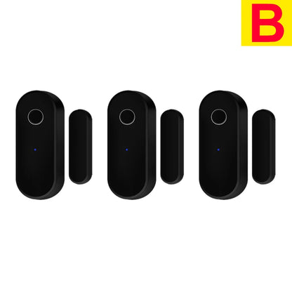 Tuya Smart Zigbee Door & Window Sensor – Black Open/Close Detector for Smart Home Security, Compatible with Smart Life App