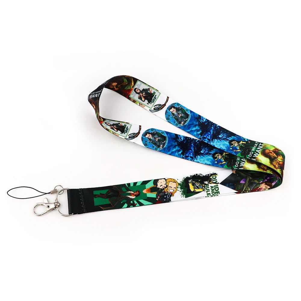 Cartoon Credential Holder Keychain – Cool Lanyard for Key, ID Card, Gym Badge & Cosplay Gift