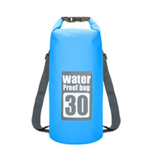 Outdoor PVC Waterproof Dry Bag – 5L/10L/15L/20L/30L Storage Sack for Canoe, Kayak, Rafting, Swimming & Travel