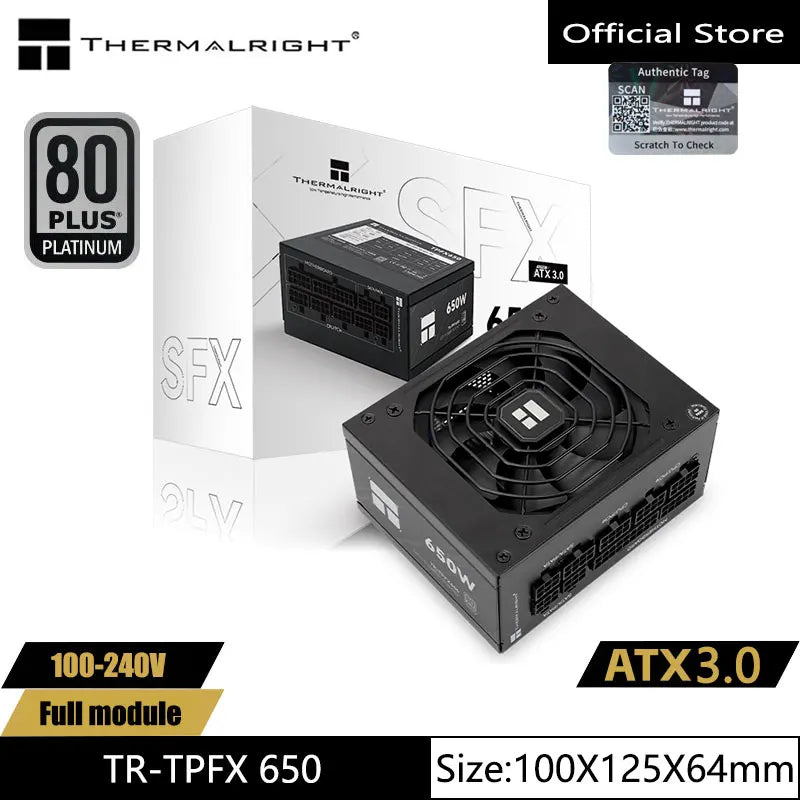 Thermalright TR-TPFX850 SFX Power Supply – 850W Platinum Full Modular, ATX 3.0 & PCIe 5.0 Support
