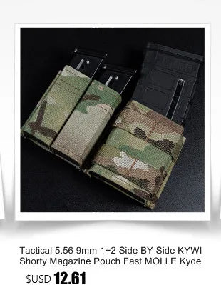 Tactical Dump Pouch – Foldable MOLLE Cummerbund Magazine Pouch, Mil-Grade Elastic Ultra-Light Roll-Up Drop Soft MAG Pouches