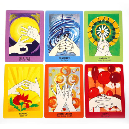 Mudras for Body, Mind, and Spirit – Yoga Practice Course with 68 Tarot Oracle Cards Deck for Guidance