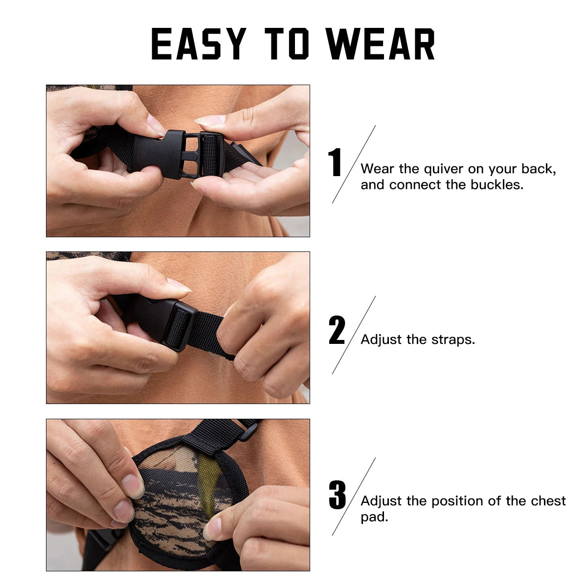 Archery Quiver Shoulder Bag — Arrow Holder for Hunting, Shooting & Target Practice