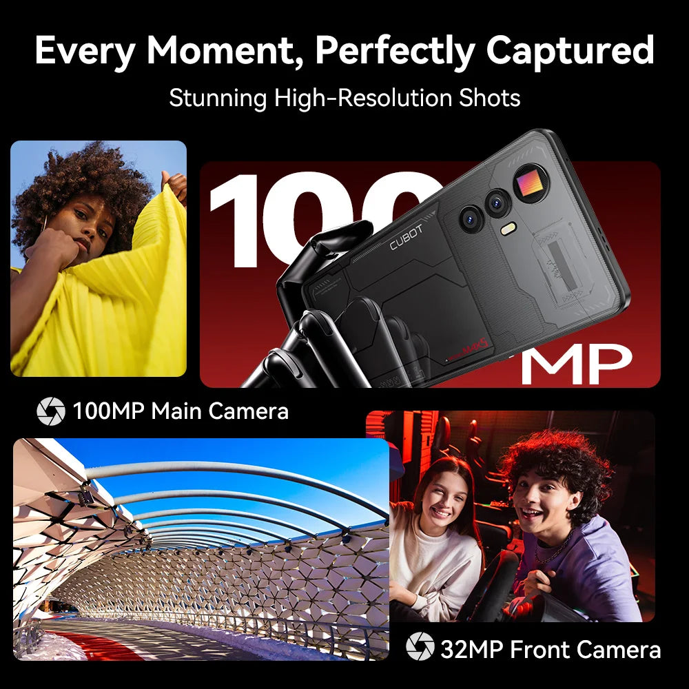 [World Premiere] CUBOT MAX 5 - 5G Android Smartphone | Dimensity 8200, 6.95'' 144Hz Large Screen, 24GB RAM + 256GB Storage | Gaming Phone
