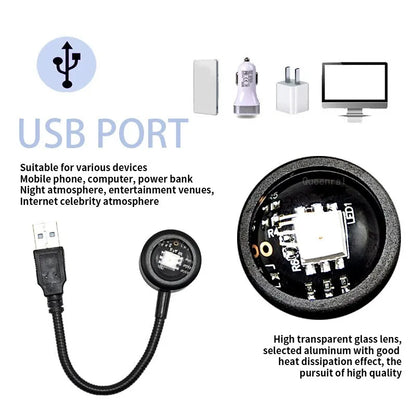 RGB Sunset Lamp Projection LED Night Light - Perfect for Photography, Selfies, Parties - Home Decor for Living Room and Bedroom