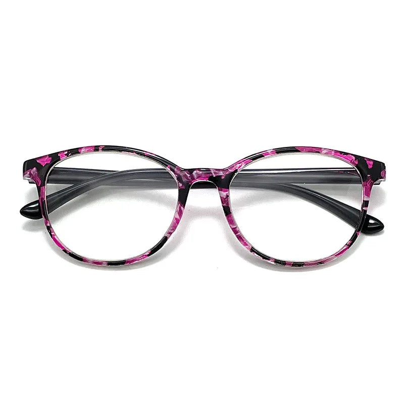Retro Round Reading Glasses – Vintage Plastic Eyewear for Women, Presbyopia & Hyperopia +1.0 to +3.5