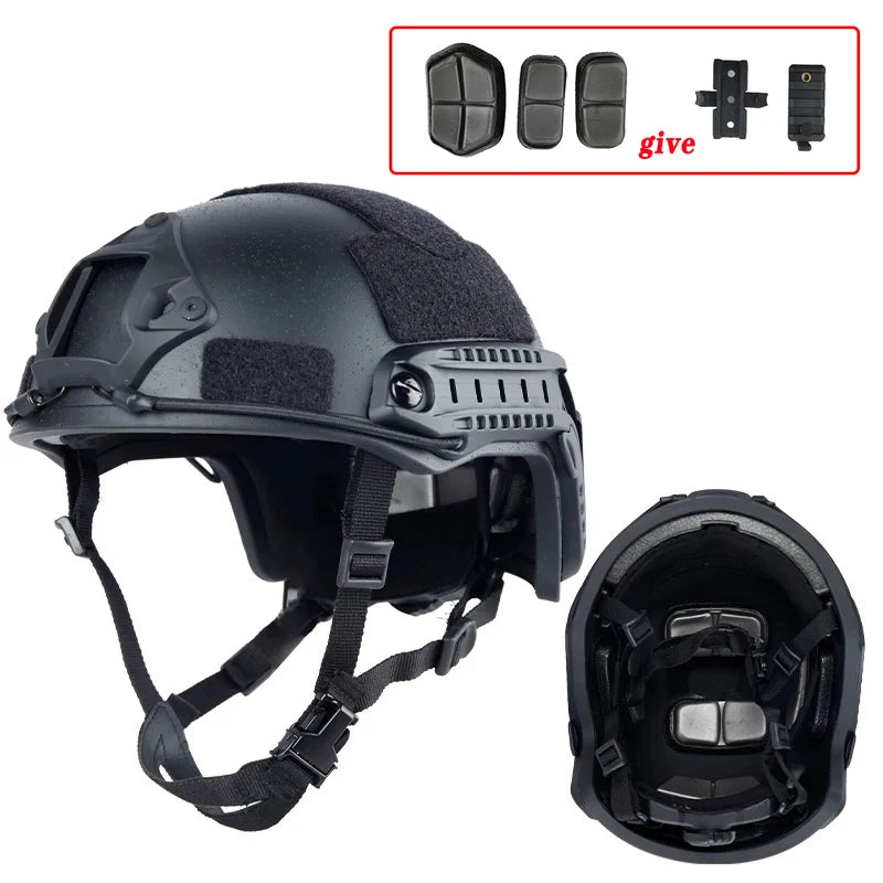 FAST Tactical Kevlar Helmet – High-Quality Suspended Pad Helmet for Outdoor, Hunting & Military Use