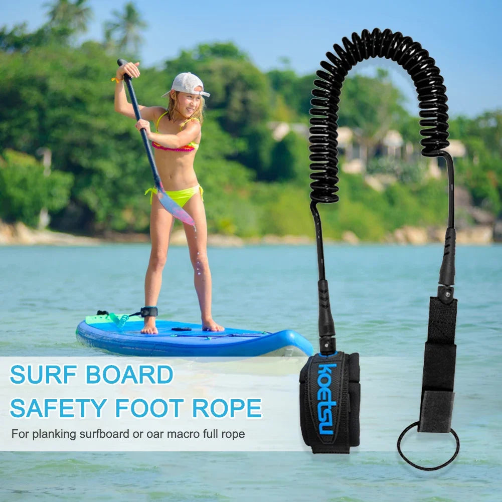 SUP Board Ankle Leash — Elastic Foot Rope for Stand Up Paddle Board Surfing Safety