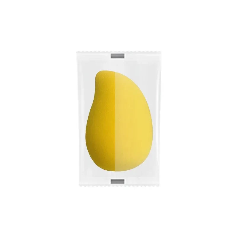 Mango-Shaped Soft Makeup Sponge — Cosmetic Powder Puff for Face Blending & Beauty Application