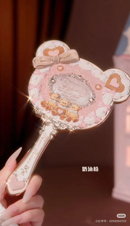 Flower Knows Butterfly Cloud Collar Makeup Mirror – Compact Handheld Mirror