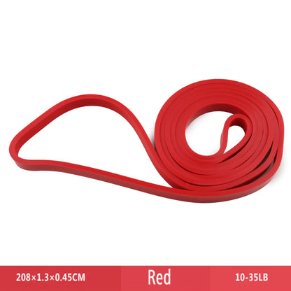 Natural Rubber Resistance Band — 41"/208cm Fitness, Bodybuilding & Yoga Pull-Up Belt