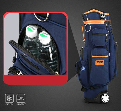 PGM Multi-Functional Golf Tug Ball Bag — Password Lock Checked Aviation Thermostatic Golf Bag QB038