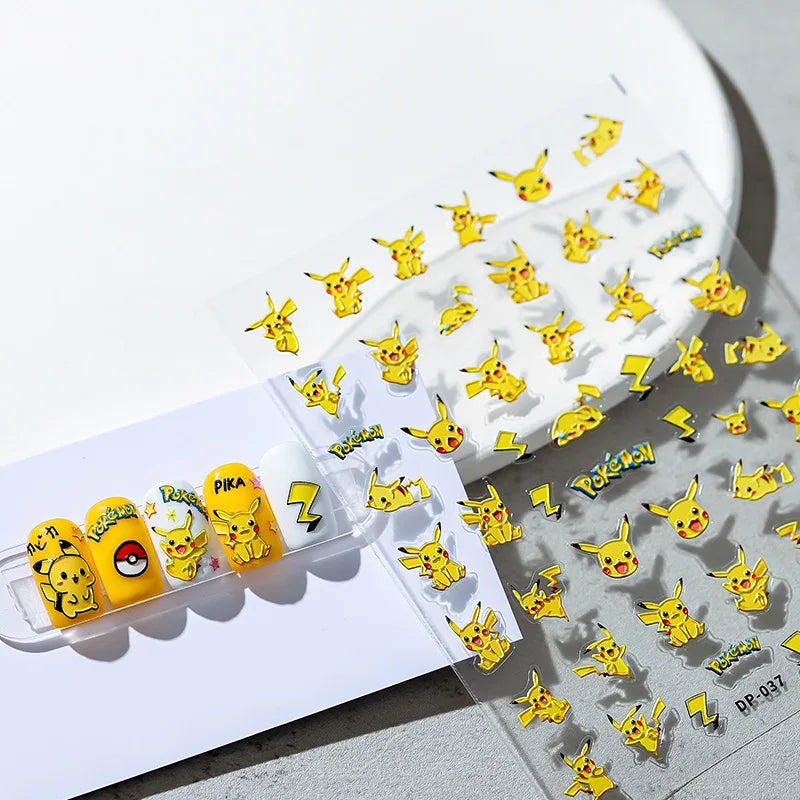 Cute Snoopy 5D Nail Stickers – Cartoon Anime Nail Art Decoration