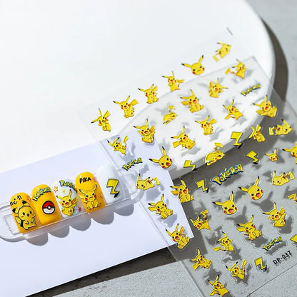 Cute Snoopy 5D Nail Stickers – Cartoon Anime Nail Art Decoration