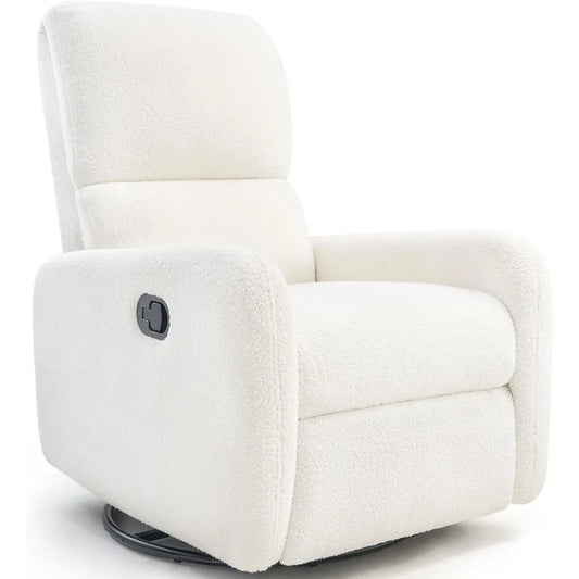 Swivel Glider Rocking Recliner Chair – Massage Nursery Armchair with Rocker Recline for Adults