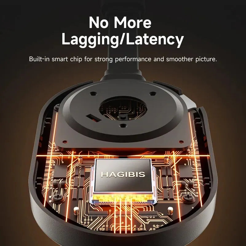 Hagibis Wireless HDMI Display Dongle Adapter – 4K@60Hz Wireless Extender for Laptop, PC, Smartphone, HDTV, Projector, IOS