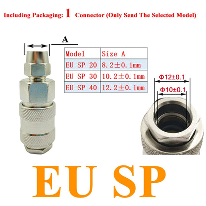 EU Air Hose Quick Release Coupling Fittings – European Standard Compressor Pneumatic Connector Accessories