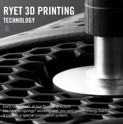 RYET 3D Printed Carbon Bike Saddle — 140/142mm Super Light EVA Road & MTB Racing Seat Cushion