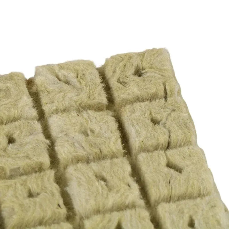 50pcs 25x25x25mm Stonewool Hydroponic Grow Cubes — Rockwool Seedling Blocks for Soilless Plant Cultivation