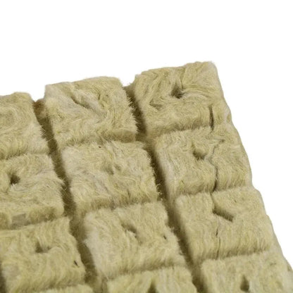 50pcs 25x25x25mm Stonewool Hydroponic Grow Cubes — Rockwool Seedling Blocks for Soilless Plant Cultivation