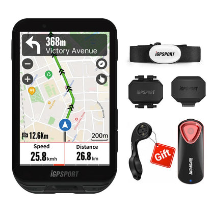 iGPSPORT iGS800 Touchscreen Bike Computer - Professional GPS, Map Navigation, WiFi, ANT+, 50H Battery Life