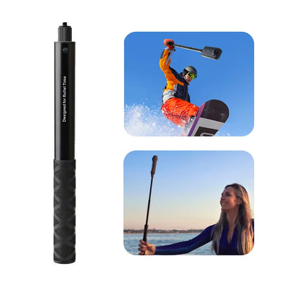 1.2m Ultra-Long Carbon Fiber Invisible Selfie Stick – For Insta360 X3/X2, DJI Action 3, GoPro Cameras