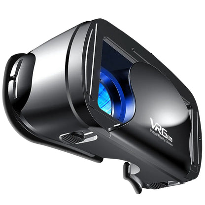 3D VR Headset – Virtual Reality Smart Glasses Helmet for Smartphones with Controllers and 7-Inch Lenses