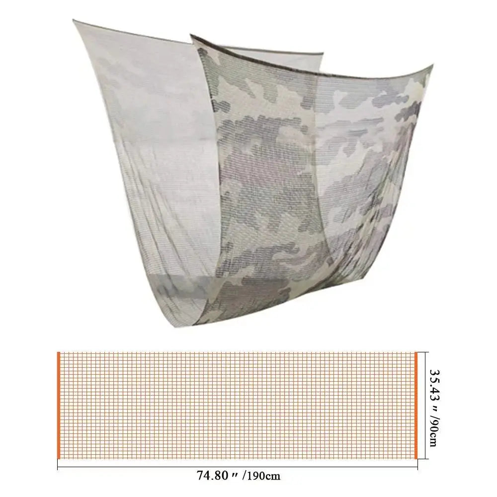 Camouflage Netting Tactical Mesh Scarf - Camo Scarf for Wargames, Hunting, Shooting, and Wild Photography
