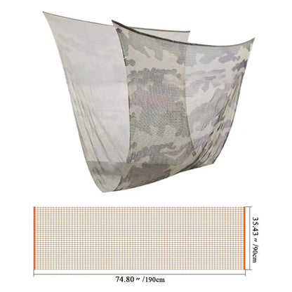 Camouflage Netting Tactical Mesh Scarf - Camo Scarf for Wargames, Hunting, Shooting, and Wild Photography