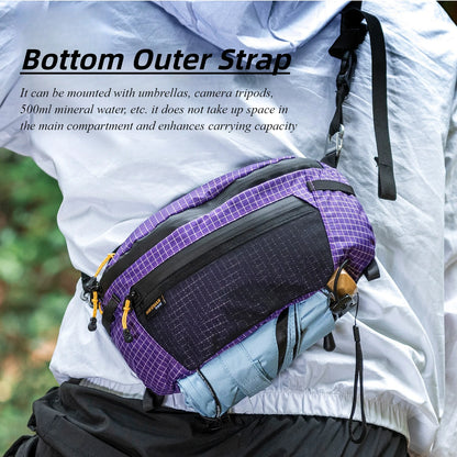 HIKEMAN Waterproof Outdoor Hiking Chest Bag – Large Capacity Crossbody Pack for Cycling, Camping & Travel