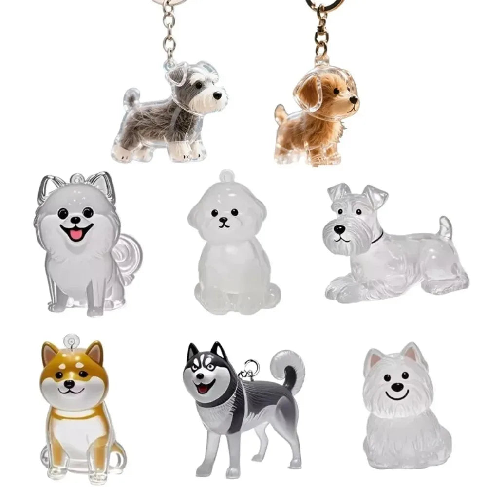 Dog Hair Storage Pendant Keychain – Cute Bag and Car Accessory, Jewelry Souvenir Gift for Dog Lovers