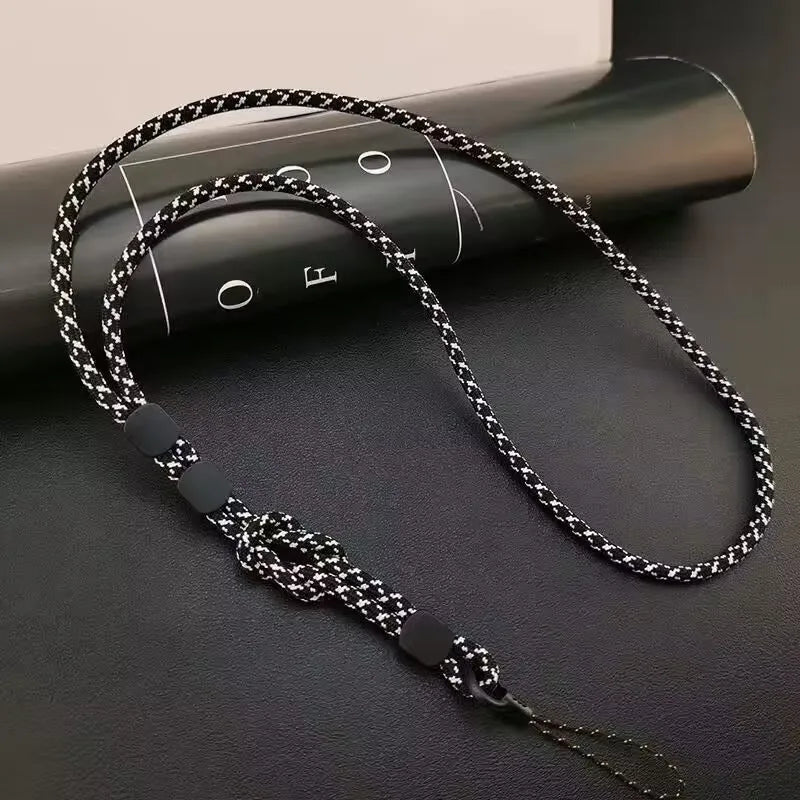 Long Neck Hanging Chain Hand-woven Mobile Phone Lanyard Strong and Length Adjustable Dual-use Lanyard Phone Anti-lost Pendant