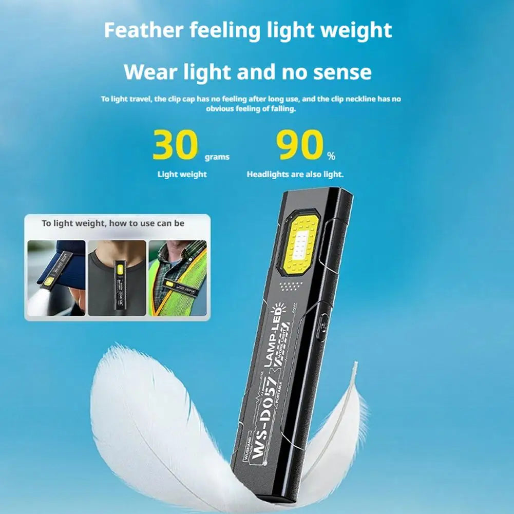 550Lm Outdoor LED Flashlight – Portable Mini Torch with 5 Modes, Pocket Lantern & Work Light