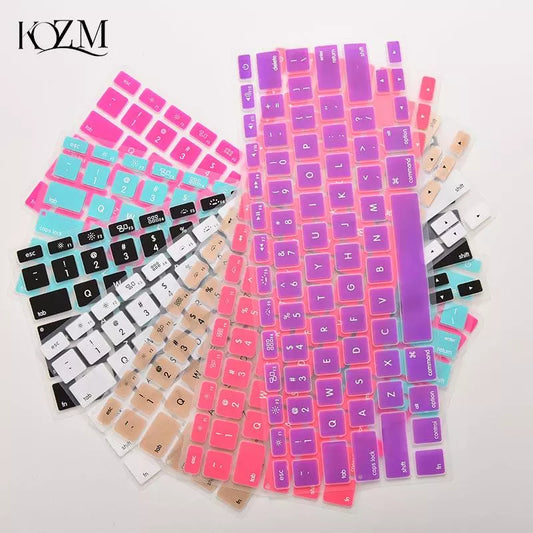 Colorful Silicone Keyboard Cover Sticker: Protector Film for Macbook Air 13 Pro 13 15 17 - 28.7cm X 11.9cm Keyboard Skin