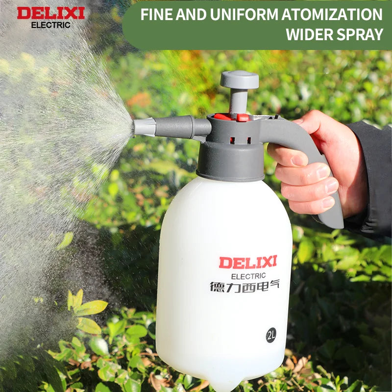DELIXI ELECTRIC 2L Hand Pump Sprayer – Multi-Purpose Garden Sprayer with Adjustable Nozzle & Safety Valve