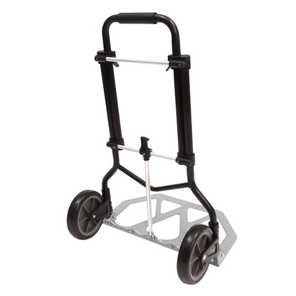 Folding Hand Truck & Dolly — Adjustable Height Aluminum Portable Cart with Anti-Slip Wheels, 264lb Capacity