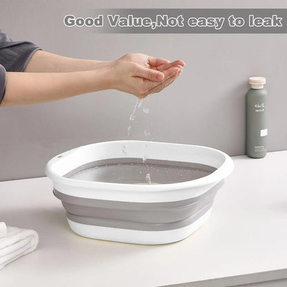 3-Pack Collapsible Tub Wash Basin & Laundry Baskets – Space-Saving Storage Containers for Camping, Hiking, Home & Fruit Washing