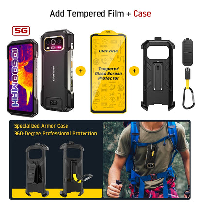 Ulefone Armor 27T Pro 5G Rugged Smartphone – 10600mAh, Android 14, 50MP+64MP Night Camera, 6.78" 120Hz, 24GB+256GB, NFC