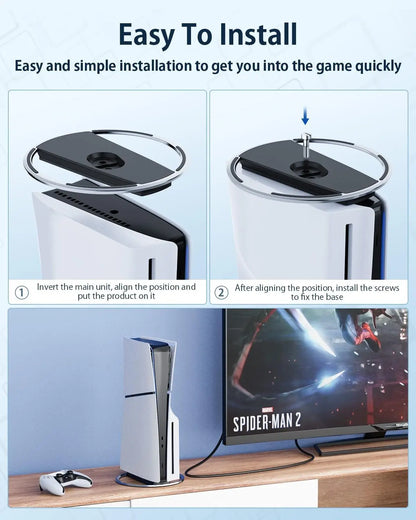 New Console Host Stand for PS5 Slim/PS5 Pro - Vertical Storage Stand for PlayStation 5 Game Accessories
