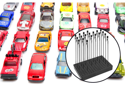 Model Painting Stand Base Holder with 20 Magnetic Alligator Clips & Flexible Sticks Set for Airbrush Crafting