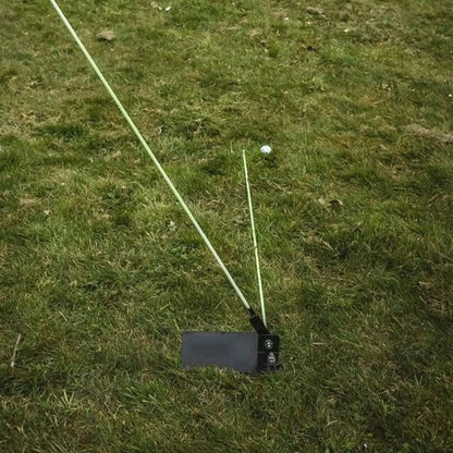FINGER TEN Golf Alignment Stick Holder | Swing Practice Plate Plane Trainer | Training Aid with Alignment Stick Base