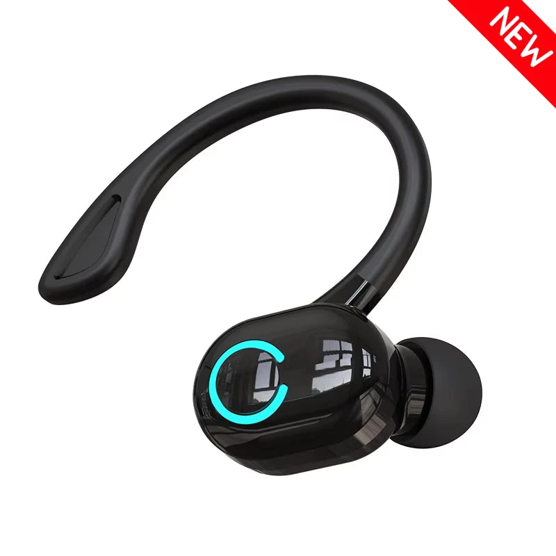 Wireless Bluetooth Earphones – HiFi Bass Ear-Hook Earbuds with HD Mic, Noise Cancelling, Waterproof Sports Gaming Headset