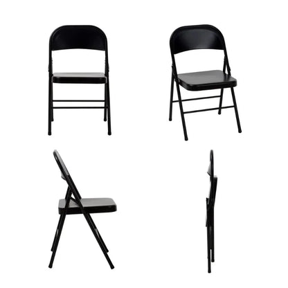 Mainstays 4-Pack Steel Folding Chairs – Beige Outdoor & Indoor Seating